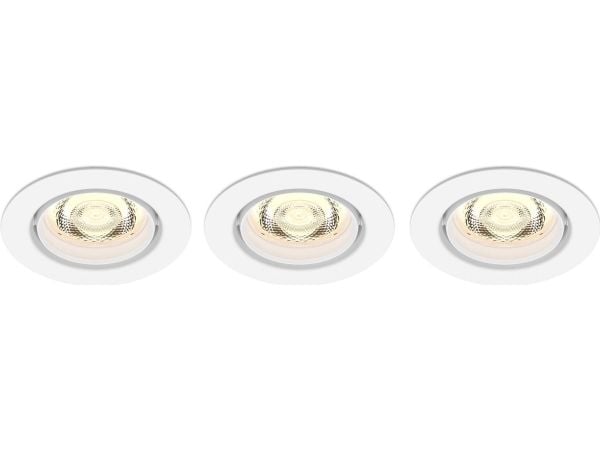 Philips Toiminnollinen Planet upotettava valaisin, Syvennysspottivalo, Ei vaihdettavissa oleva hehkulamppu, LED, 2700 K, 500 lm, Valkoinen