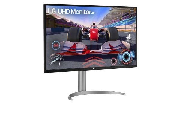 LG 32UQ750-W, 80 cm (31.5"), 3840 x 2160 piksler, 4K Ultra HD, LED, 4 ms, Sølv