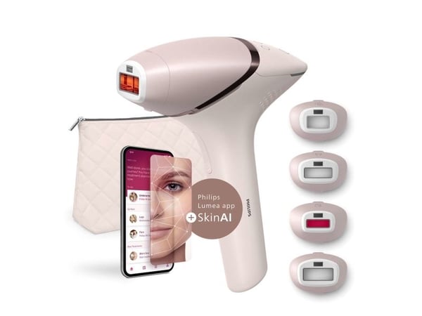 Philips BRI976/00, vaaleanpunainen, Intensiivinen pulssivalo (IPL), 8,5 min, 2,5 min, 2 min, 1,5 min.
