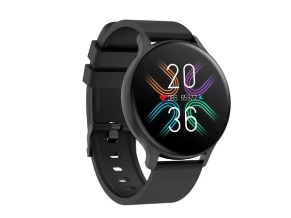 Canyon SW-68 - Metall - smartklokke med stropp - silikon - display 1.28" - 64 MB - Bluetooth - 50.6 g - svart