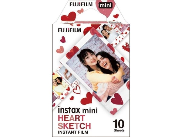 Fujifilm INSTAX MINI FILM HJERTE (10), 10 stk