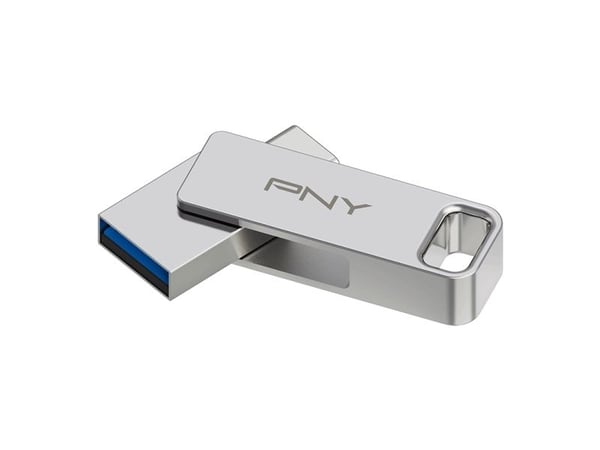 PNY Duo-Link - USB-flashstasjon - 128 GB - USB 3.2 Gen 1 / USB-C