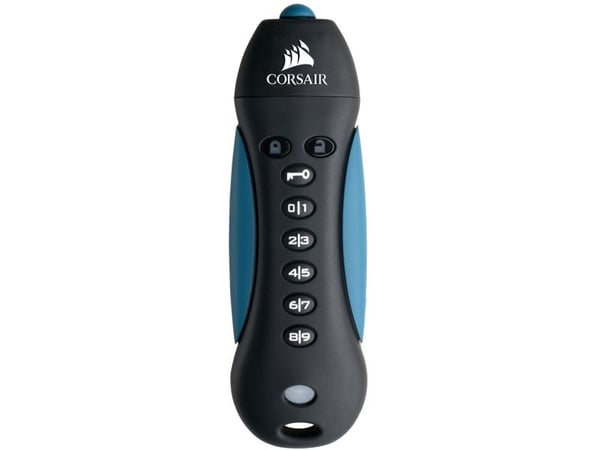 CORSAIR Flash Padlock 3 - USB-flashstasjon - kryptert - 256 GB - USB 3.0