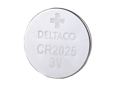 DELTACO Ultimate - Batteri 10 x CR2025 - Li (en pakke 10)