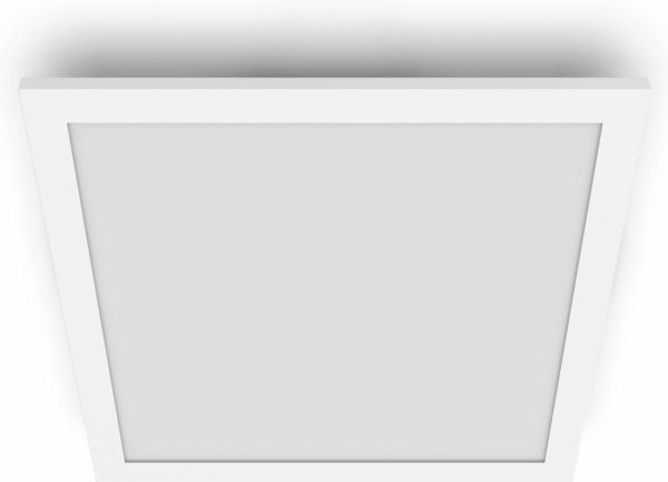 Philips Funksjonell Panel-taklampe, 12 W, kvadratisk, LED, IP20, Hvit