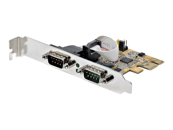 Startech 2-Port PCI Express Serial Card, Dual Port PCIe to RS232 (DB9) Serial Interface Card, 16C1050 UART, Standard or Low Profile Brackets, COM R...