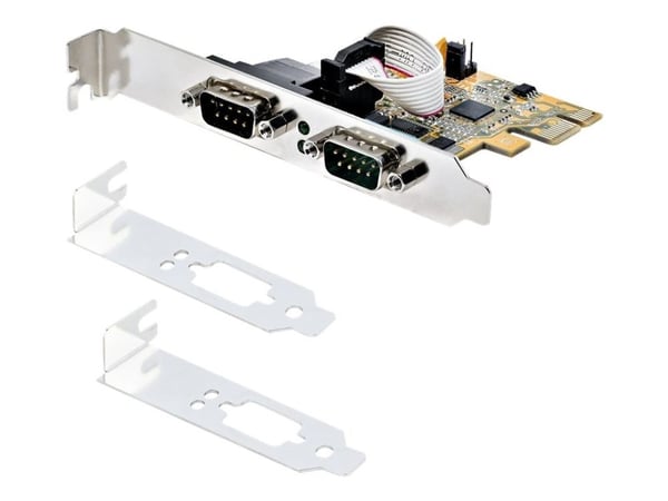 StarTech.com 21050-PC-SERIAL-LP, PCIe, Sarja, Full-height / Low-profile, PCI 2.0, RS-232, Keltainen