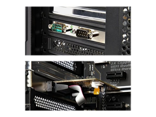 StarTech.com 21050-PC-SERIAL-LP, PCIe, Sarja, Full-height / Low-profile, PCI 2.0, RS-232, Keltainen