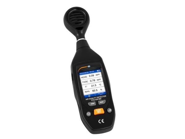 PCE Instruments Ilmanlaadun (VOC) mittari Kosteus, lämpötila, VOC, hieno pöly USB-liitännällä, lämpötilan mittaustoiminnolla