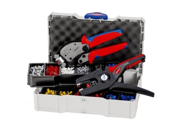 KNIPEX - Krympeverktøy med kabelstripper - for wire ferrules