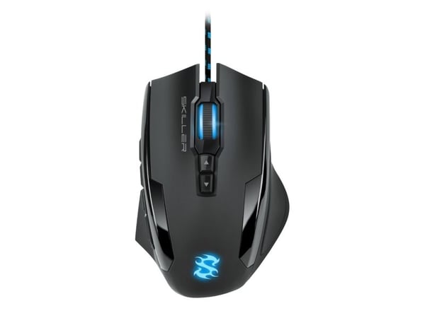Sharkoon SKILLER SGM1 - Mus - optisk - 12 knapper - kablet