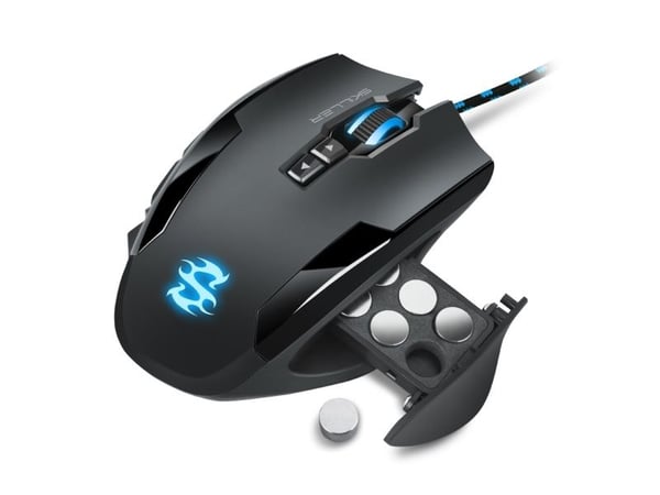 Sharkoon SKILLER SGM1 - Mus - optisk - 12 knapper - kablet