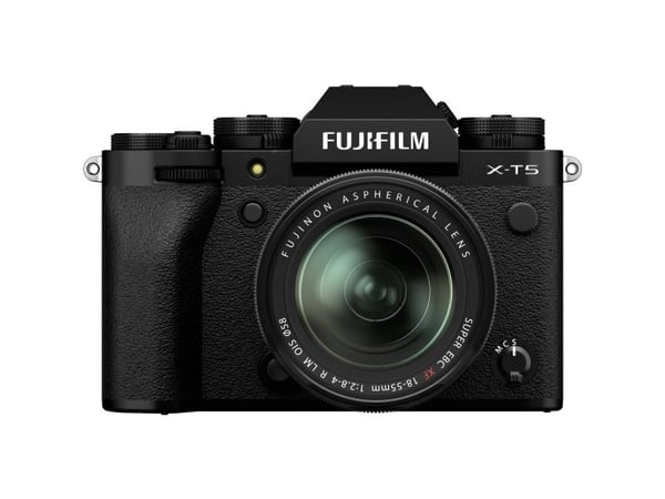 Fujifilm X -T5 + XF18-55mmF2.8-4 R LM OIS, 40,2 MP, 7728 x 5152 pixlar, X-Trans CMOS 5 HR, 6.2K, Pekskärm, Svart