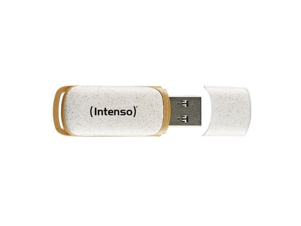 Intenso Green Line - USB-flashstasjon - 32 GB - USB 3.2 Gen 1 - beige, brun