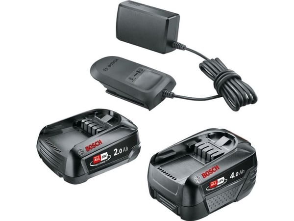 Bosch Starter Set 18V - Batterilader - 2Ah, 4Ah + batteri 2 x - Li-Ion - 2 A - for UniversalImpact 18V-60