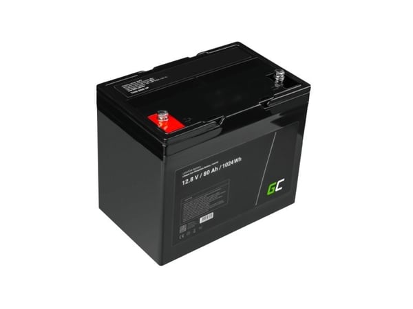 Green Cell CAV12, Lithium Iron Phosphate (LiFePO4), 80 Ah, 12 V, Bil, 168 mm, 260 mm