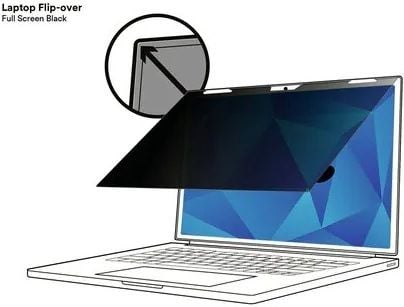 3M PFNDE015, 39,6 cm (15.6"), 16:10, Laptop, Rammeløst skjermfilter, Anti-gjenskinn, Privatliv, 29,02991168 g