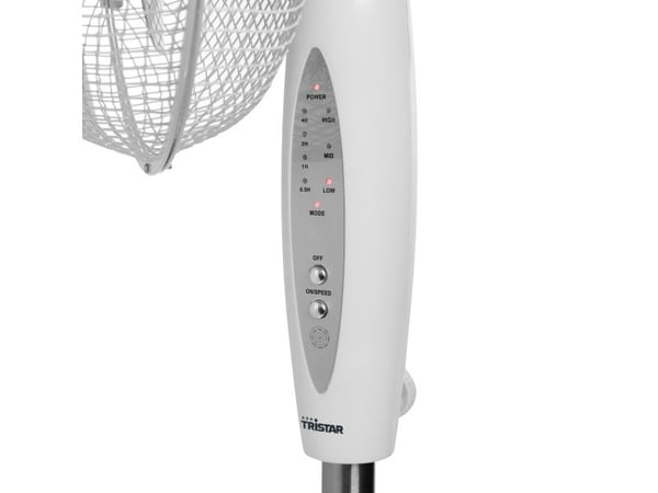 Tristar VE-5898, Husholdningsvifte, Hvit, Gulv, 53,29 dB, 1200 RPM, 40,6 cm