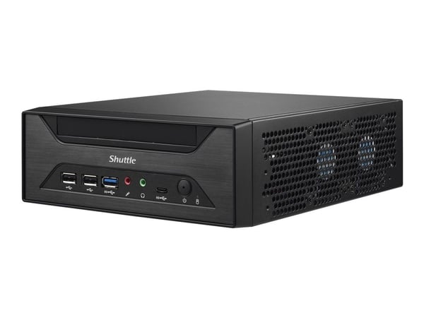 Shuttle XPC slim XH610 - Barebone - Slim-PC LGA1700-uttag - Intel H610 - ingen CPU - RAM 0 GB - Gigabit Ethernet, 2.5 Gigabit Ethernet - svart