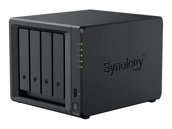 Synology Disk Station DS423+ - NAS-server - 4 fack - SATA 6Gb/s - RAID 0, 1, 5, 6, 10, JBOD - RAM 2 GB - Gigabit Ethernet - iSCSI support