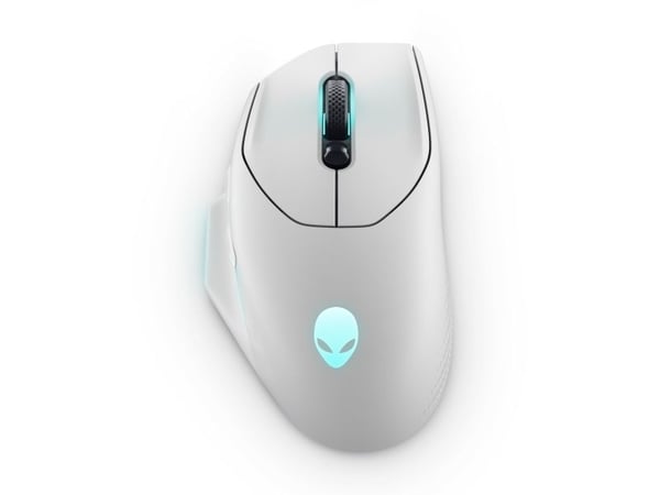 Alienware AW620M, Oikeakätinen, Optinen, RF Wireless + USB Type-C, 26000 DPI, Valkoinen