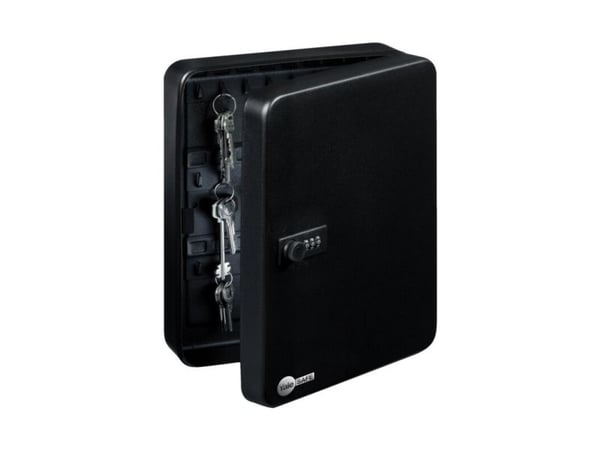 Yale YKB/540/CB2, Veggmonterbar safe, Sort, Kode, Nøkkel, Metall, Vegg, Nøkkel