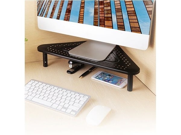 Gembird MS-TABLE-02 - Stativ - adjustable, triangle - for skjerm / notebook - plastikk, stål - finteksturert svart