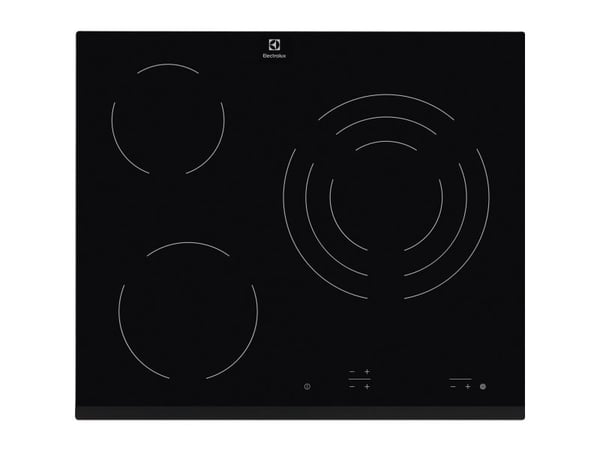 Electrolux EHF6232FOK, Musta, 60 cm, Keraaminen, Etuoikea, 270 mm, 2400 W