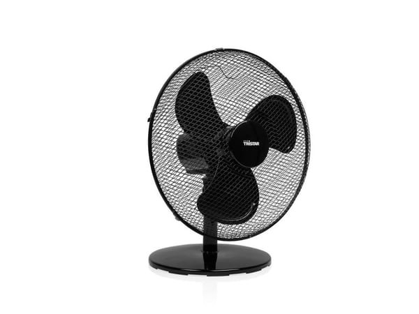 Tristar VE-5728, Kotitaloustuuletin lavoilla, Musta, Taulukko, Muovi, Polypropeeni (PP), 56,82 dB, 1 m³