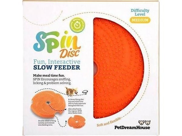 Pet Dream House spin disc frisbee “M” oransje 25x3 cm