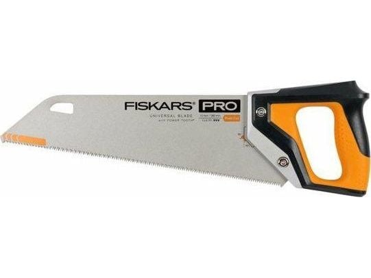 Fiskars Pro PowerTooth, Baufil, Tre, Sort, Sølv, Gult, Sort, Gult, 38 cm, 0,9 mm