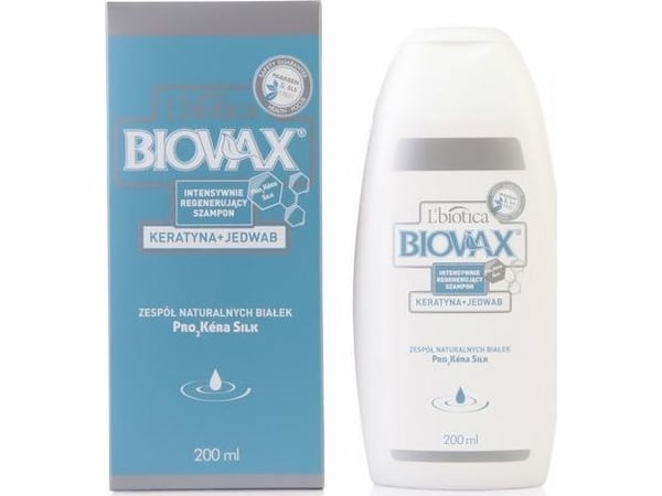 L`BIOTICA Biovax Intensive Regenerating Shampoo - Keratin + Silk 200ml
