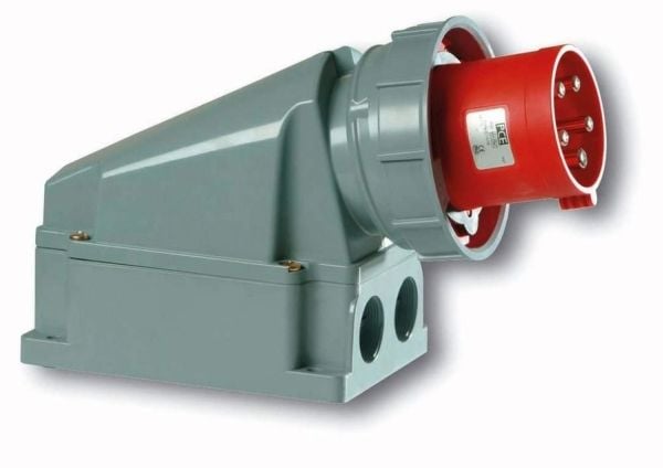 PCE CEE vägguttag 63A 5p - 6h, IP67, POWER TWIST