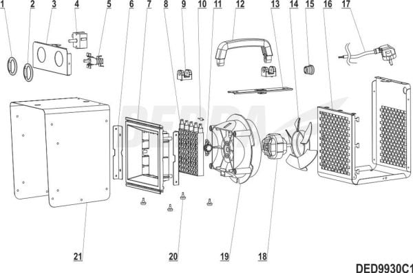 Dedra Termostat YT-WN16 T250 16A 250V