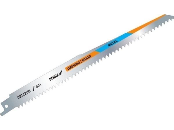 Dedra stikksagblad 225/200 mm tre + el.metall, BIM, 2 stk Dedra stikksagblad 225/200 mm tre + el.metall, BIM, 2 stk