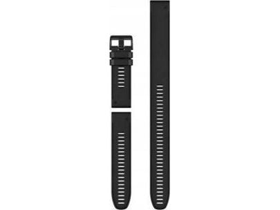 QuickFit 26 armbandsremmar, svart silikon (3-delars dyk-set)