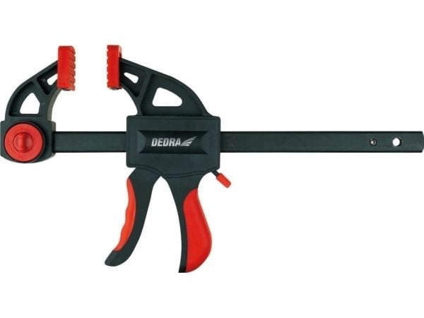 Dedra snekkerklemme 750x72 mm, nylon, A3-stål, pistol