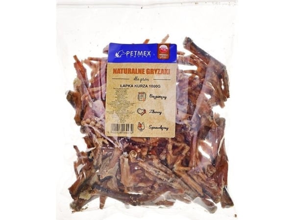 PETMEX Chicken Paws för hundar - 1 kg