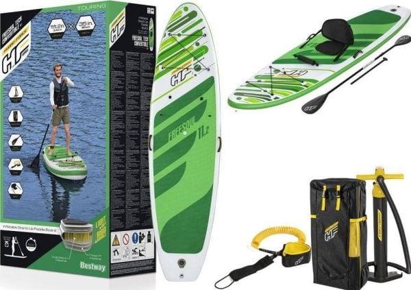 Bestway 65310, Stående padelboard (SUP), Flad, Flerfarvet, Tritech, Kasse, 3400 mm