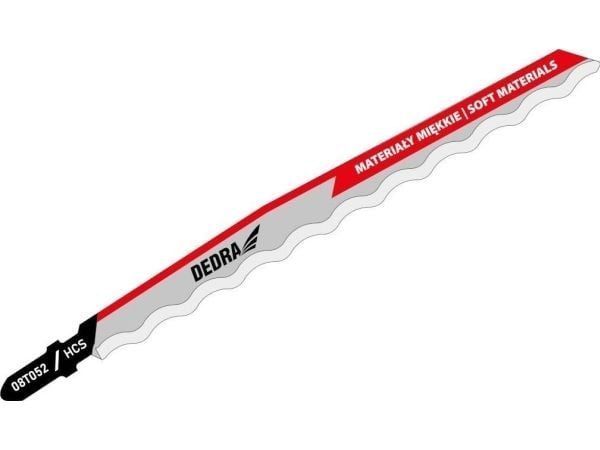 Dedra stikksagblader 150/125 mm, gummi, HCS, T, 2 stk