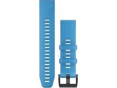 Garmin QuickFit - KlocKräm för smart klocka - cyanblå - för D2; fenix 5; fenix 6; fenix 7; Forerunner 965; Instinct Solar; MARQ; quatix 5