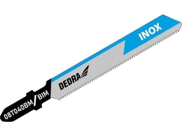 Dedra stikksagblader 82/57 mm rustfritt stål, BIM, T, 2 stk