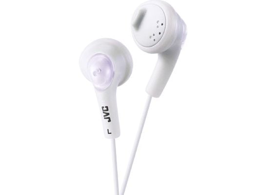 JVC HA-F160-W Gumy - Ørepropper - ørepropp - kablet - 3,5 mm jakk - hvit