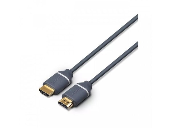 Philips SWV5630G - High Speed - HDMI-kabel med Ethernet - HDMI hann til HDMI hann - 3 m - 4K 60Hz støtte, up to 18 Gbps data transfer rate, Full HD...