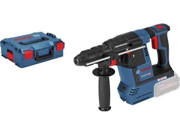 Bosch GBH 18V-26 F Professional - Roterende hammer - trådløs - 3-modus - SDS-plus - 2.6 joule - uten batteri - 18 V