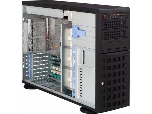 Supermicro SC745 BTQ-R920B - Tower 4U - utvidet ATX (E-ATX) - SATA/SAS - hot-swap 920 watt - svart - USB