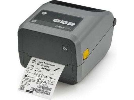 Zebra ZD421t - Etikettskriver - termotransfer - Rull (11,2 cm) - 203 dpi - inntil 152 mm/sek - USB 2.0, USB-vert, Bluetooth 4.1, Wi-Fi(ac) - grå