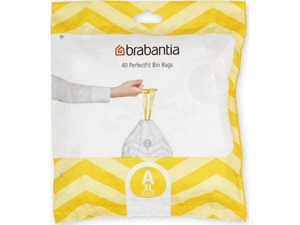 Brabantia PerfectFit søppelsekker str A 3L 40 stk 137600