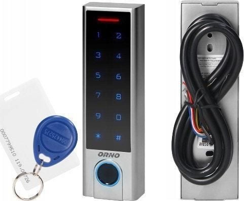 Orno ZAMEK SZYFROWY berøringskodelås tastatur fingerlinje-leser BT, IP68
