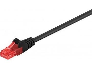 Goobay CAT 6-1500 UTP Svart 15m, 15m